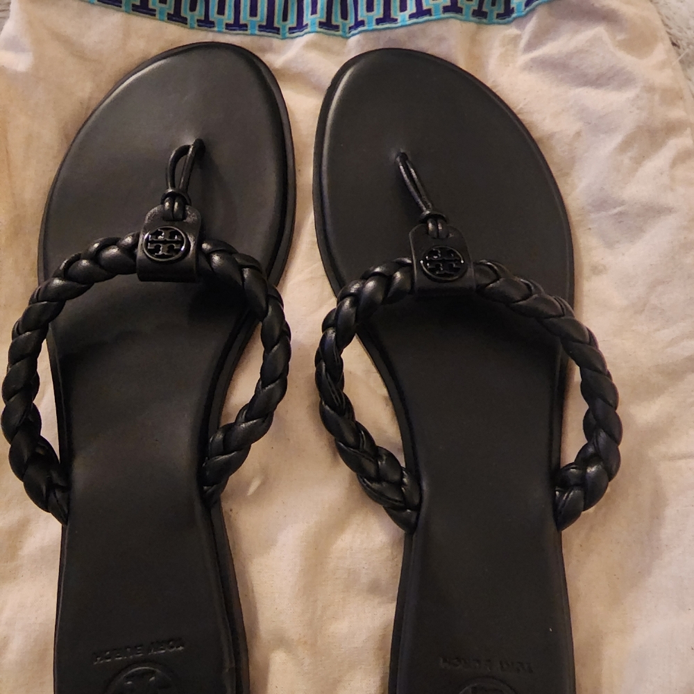 Tory Burch Braided Benton Thong Sandal